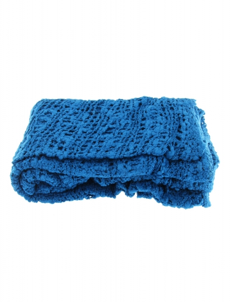 STRETCH PONCHO MADE OF VISCOSE, FISHNET PROCESSING