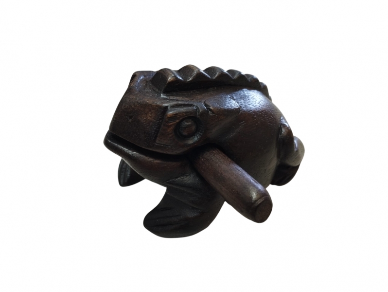 ANIMALI MUSICALI IN LEGNO RANA DI LEGNO PORTAFORTUNA - com Etnika Slog d.o.o.