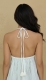 TOP&nbsp;IN COTONE BIANCO,&nbsp;CON SPALLINA A LACCETTO CHE