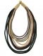 BIGIOTTERIA IN COTONE COLLANA A 10 CORDONCINI, CHIUSURA CON BOTTONE.br - com Etnika Slog d.o.o.