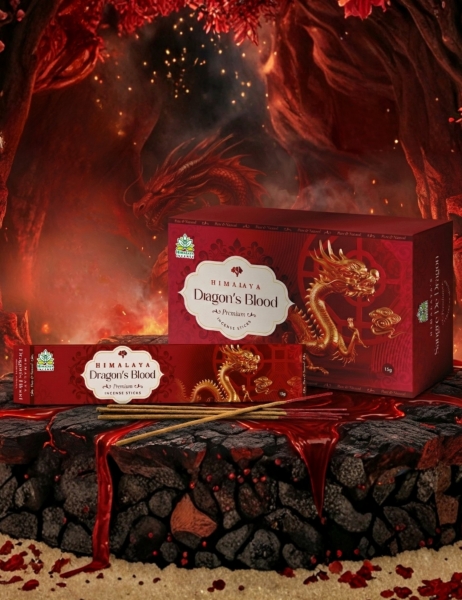 INCENSO HIMALAYA PREMIUM , FRAGRANZA SANGUE DI