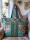 BORSE DA SPALLA BORSA DA SPALLA IN COTONE PATCHWORK SARI, FODERATA - Etnika Slog d.o.o.