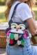 BORSE GUFI E ANIMALI BORSA IN COTONE A TRACOLLA A FORMA DI GUFO PIATTO. - com Etnika Slog d.o.o.