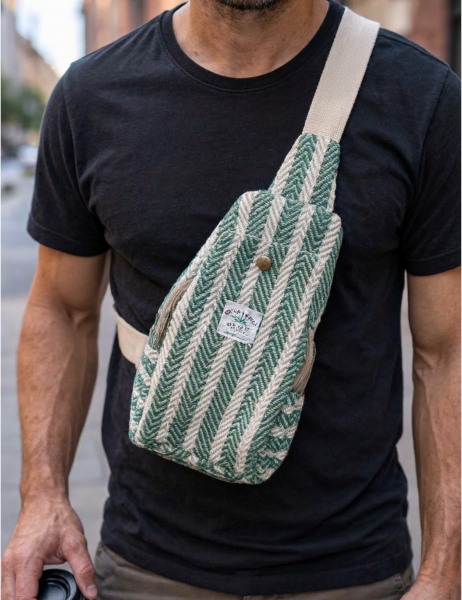 BELT BAGS LATERAL BUM BAG OR MONEY BAG MADE OF HEMP AND COTT - Etnika Slog d.o.o.