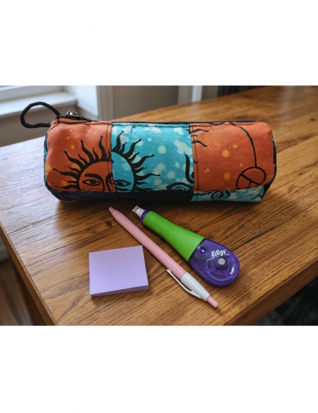 PENCIL CASES - COIN PURSES PENCILCASE IN COTTON, PATCHWORK.SIZE 18x7 CM - com Etnika Slog d.o.o.