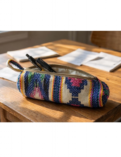 PENCIL CASES - COIN PURSES PENCIL CASE MADE OF COTTON, MIX PATTERNS.WIT - Etnika Slog d.o.o.