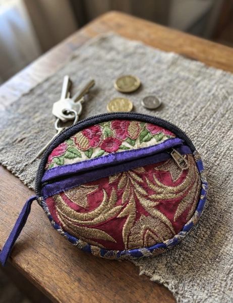 PENCIL CASES - COIN PURSES COIN PURSE WITH DIFFERENT PATCHWORK EMBROIDERY. - com Etnika Slog d.o.o.