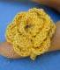 COTTON JEWELRY RING IN CROCHET COTTON AND LUREX WIRE WITH FLOWER. - com Etnika Slog d.o.o.