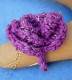 COTTON JEWELRY RING IN CROCHET COTTON AND LUREX WIRE WITH FLOWER. - com Etnika Slog d.o.o.