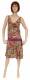 VESTITO IN COTONE FLOREALE CON COLLO AMPIO, SPALLI