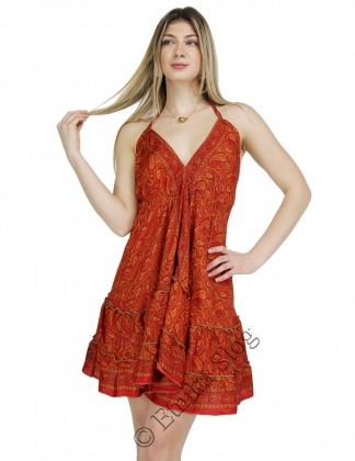 MIXED SILK AND POLYESTER